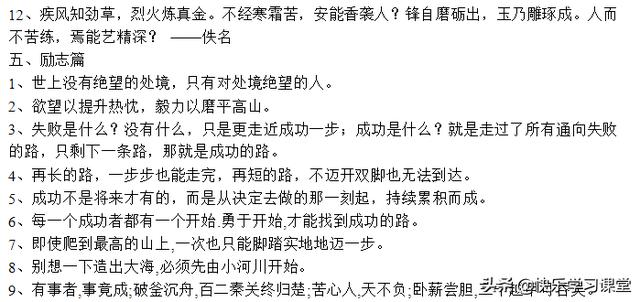 小学语文作文素材：经典好词好句、名言警句摘抄，腹有诗书气自华