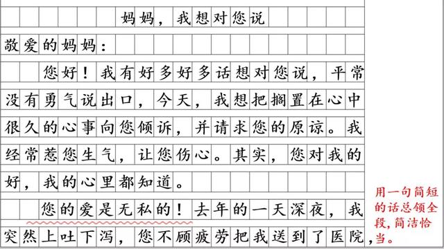 部编版五年级上册第六单元作文《我想对您说》写作指导