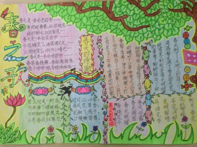 描写春天的好词/好句/好段/好诗/手抄报，与你共赏春暖花开！