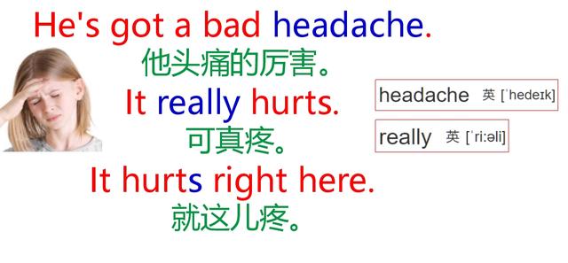 英语口语实用句子：生病篇！I am sick，I had a bad cold.