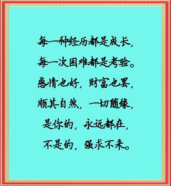 缘分不勉强，余生莫将就（句句入心）