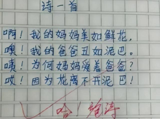 小学生作文走红网络，全文只有9个字，老师看后夸赞“屈才了”