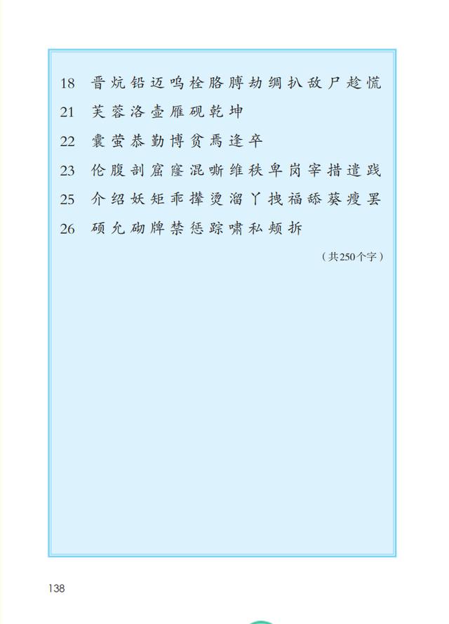 统编版语文1-6年级下册识字表、写字表、词语表，建议摘抄