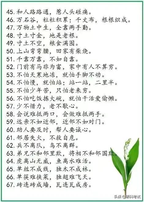 老祖宗留下的500句谚语，流传千古，每一句都饱含智慧，超经典！