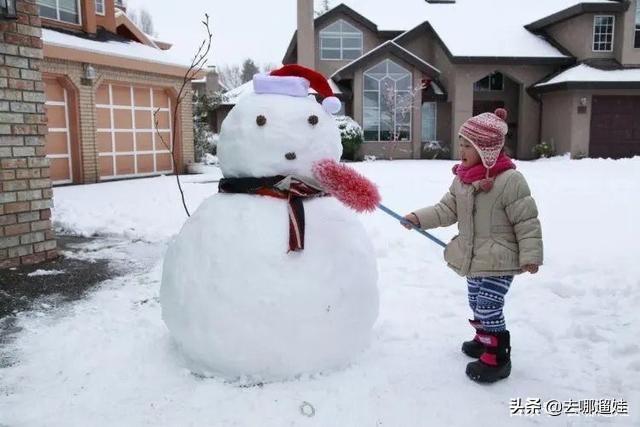 大冷天费时费力堆个雪人？你的方法是错的！这样堆又快又好看