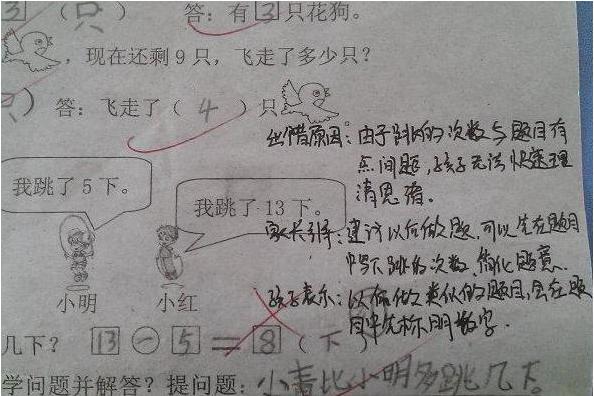 试卷上家长的“用心签名”，老师看后很欣慰，难怪学生这样优秀