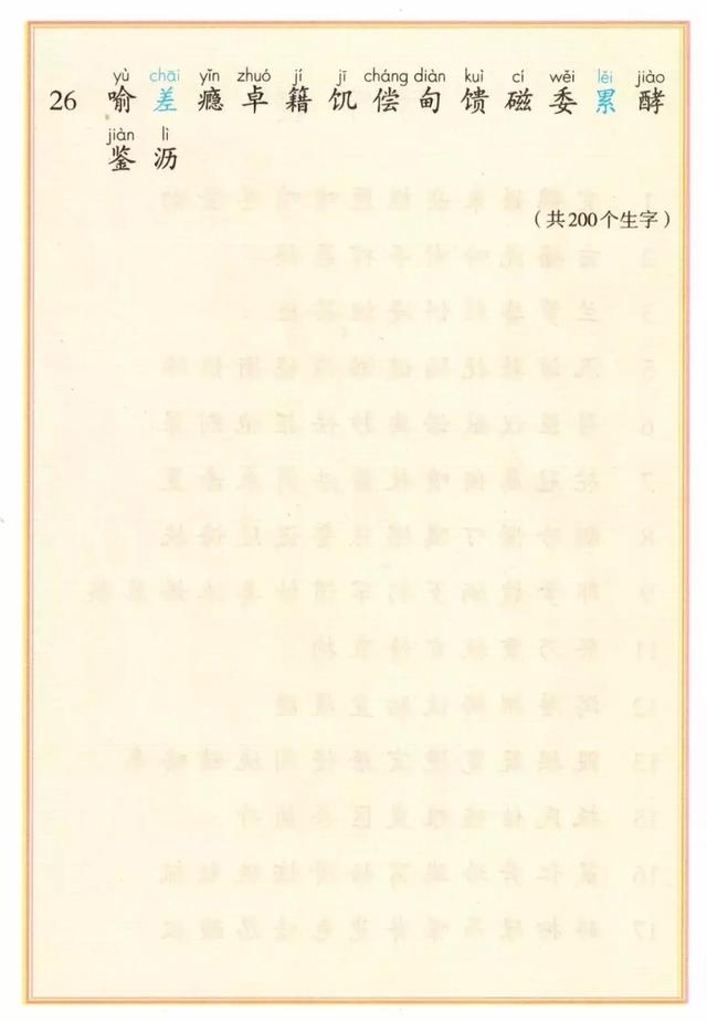 最全整理！1-6年级语文生字表大全，收藏慢慢教孩子