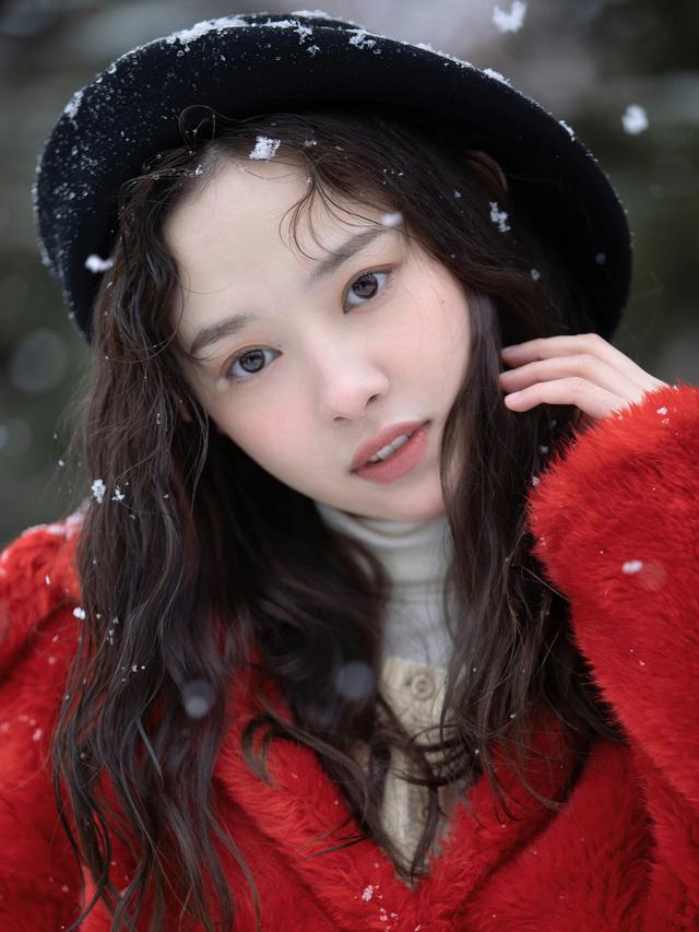 雪中漫步的冬日，一点静谧，一点清纯