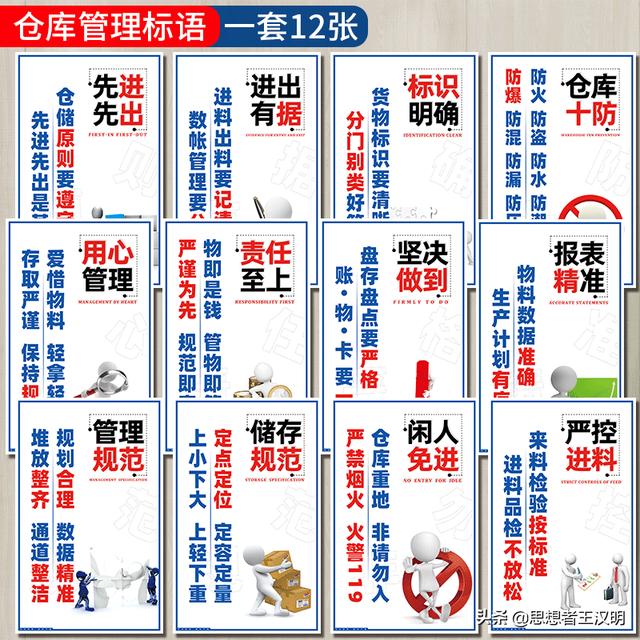 工厂车间挂这17组标语图，客户领导看到肯定竖起大拇指