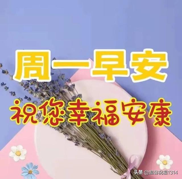 漂亮的周一早上好祝福图片，早上好祝福语