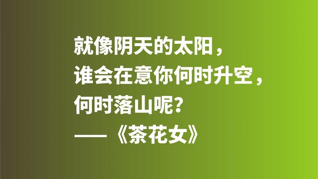 著名爱情悲剧之作，《茶花女》十句格言，尽显小仲马高尚的爱情观