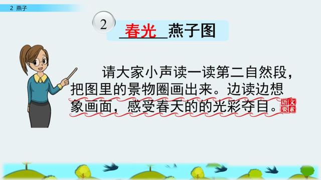 部编版三年级下册语文课文2《燕子》知识点+图文讲解