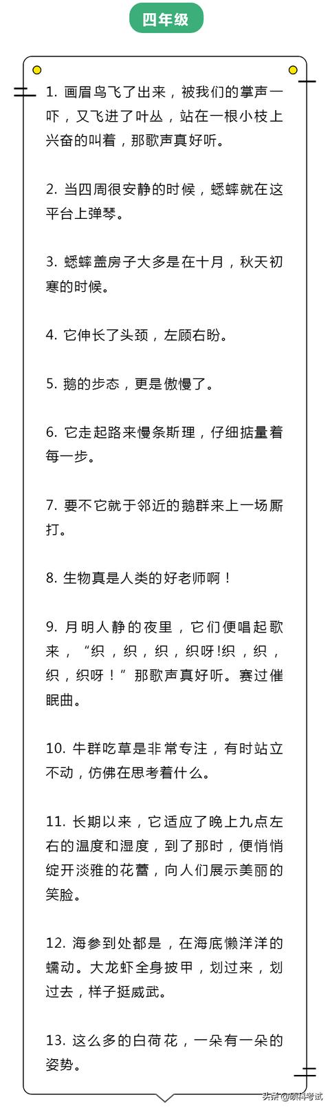 小学语文2-6年级拟人句集锦，小学写作好素材！