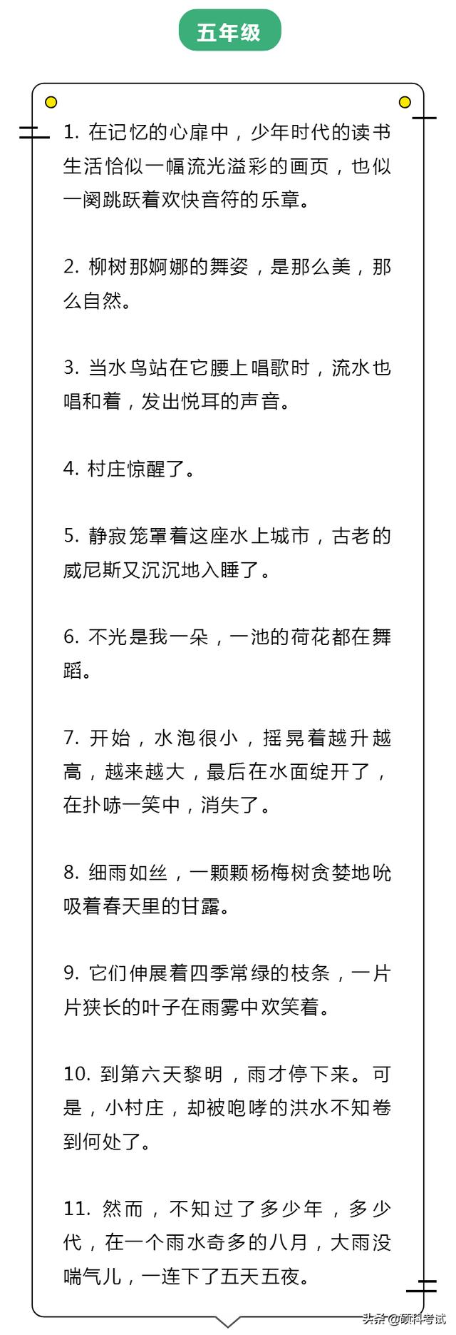 小学语文2-6年级拟人句集锦，小学写作好素材！