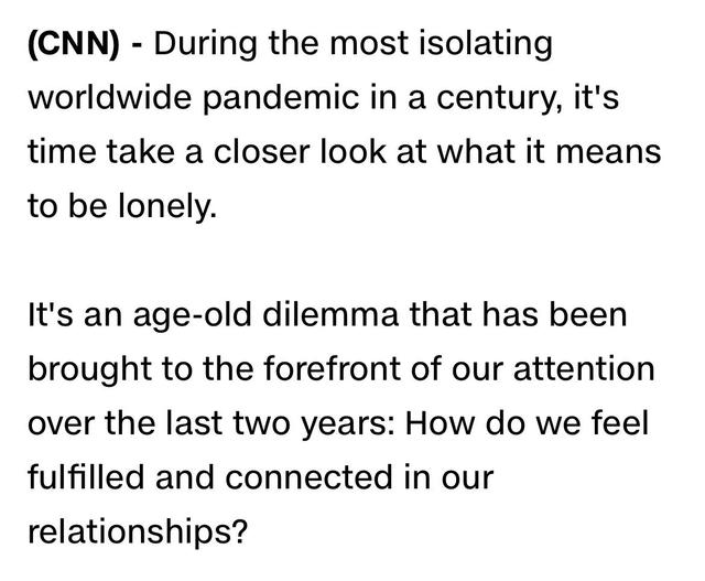 读CNN学英语：孤单和孤独